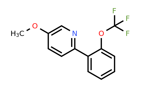 1261831-91-7 | 5-Methoxy-2-(2-(trifluoromethoxy)phenyl)pyridine