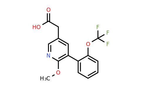1261831-93-9 | 2-Methoxy-3-(2-(trifluoromethoxy)phenyl)pyridine-5-acetic acid