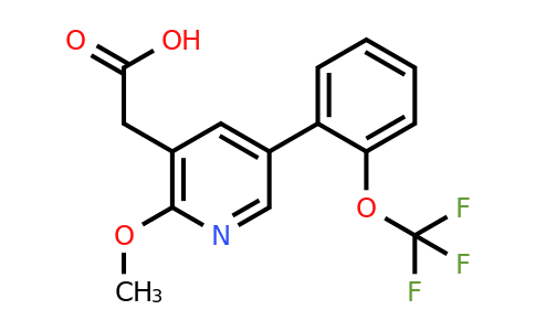 1261831-96-2 | 2-Methoxy-5-(2-(trifluoromethoxy)phenyl)pyridine-3-acetic acid
