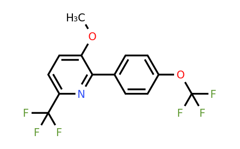 1261832-32-9 | 3-Methoxy-2-(4-(trifluoromethoxy)phenyl)-6-(trifluoromethyl)pyridine