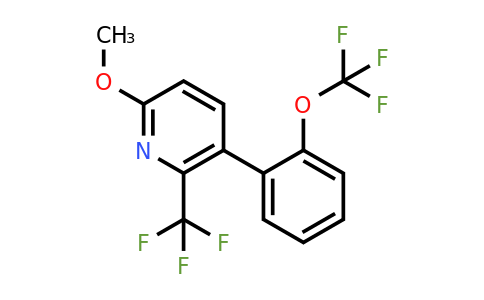 1261832-36-3 | 6-Methoxy-3-(2-(trifluoromethoxy)phenyl)-2-(trifluoromethyl)pyridine