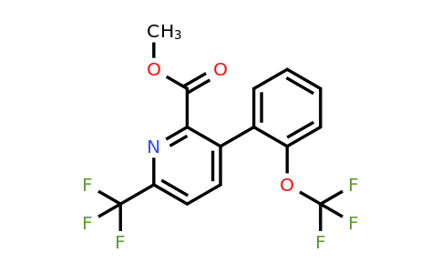 1261832-42-1 | Methyl 3-(2-(trifluoromethoxy)phenyl)-6-(trifluoromethyl)picolinate