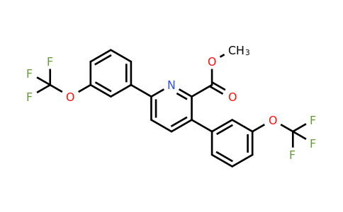 1261832-54-5 | Methyl 3,6-bis(3-(trifluoromethoxy)phenyl)picolinate