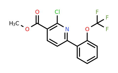 1261832-60-3 | Methyl 2-chloro-6-(2-(trifluoromethoxy)phenyl)nicotinate