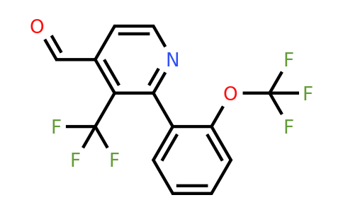 1261833-97-9 | 2-(2-(Trifluoromethoxy)phenyl)-3-(trifluoromethyl)isonicotinaldehyde