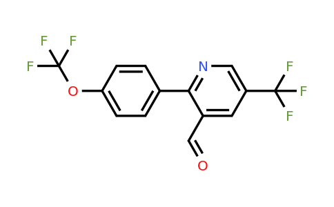 1261834-04-1 | 2-(4-(Trifluoromethoxy)phenyl)-5-(trifluoromethyl)nicotinaldehyde