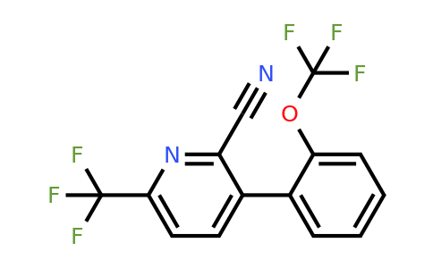 1261834-13-2 | 3-(2-(Trifluoromethoxy)phenyl)-6-(trifluoromethyl)picolinonitrile