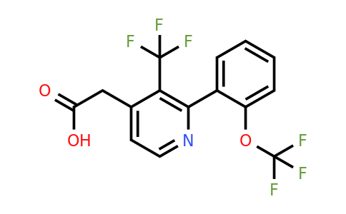 1261834-19-8 | 2-(2-(Trifluoromethoxy)phenyl)-3-(trifluoromethyl)pyridine-4-acetic acid