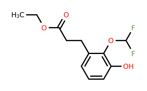 1261835-74-8 | Ethyl 3-(2'-(difluoromethoxy)-3'-hydroxyphenyl)propionate