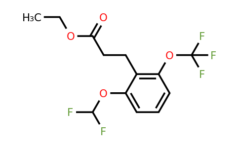 1261835-80-6 | Ethyl 3-(2'-(difluoromethoxy)-6'-(trifluoromethoxy)phenyl)propionate