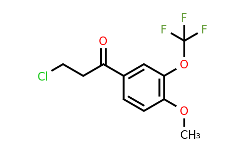 1261835-88-4 | 3-Chloro-4'-methoxy-3'-(trifluoromethoxy)propiophenone