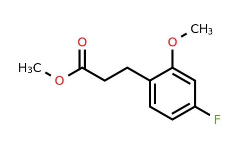 1261836-29-6 | Methyl 3-(4'-fluoro-2'-methoxyphenyl)propionate