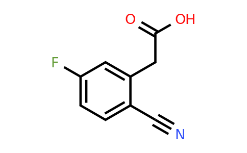 1261836-57-0 | 2-Cyano-5-fluorophenylacetic acid