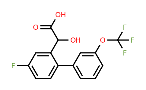 1261837-86-8 | (4-Fluoro-3'-(trifluoromethoxy)biphenyl-2-yl)-hydroxyacetic acid