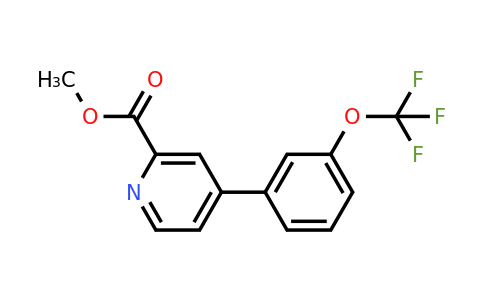 1261838-02-1 | Methyl 4-(3-(trifluoromethoxy)phenyl)picolinate