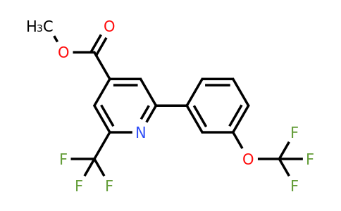 1261838-73-6 | Methyl 2-(3-(trifluoromethoxy)phenyl)-6-(trifluoromethyl)isonicotinate