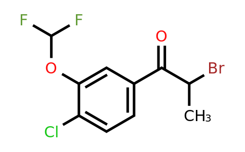 1261840-37-2 | 2-Bromo-4'-chloro-3'-(difluoromethoxy)propiophenone