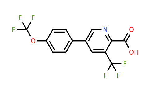 1261840-88-3 | 5-(4-(Trifluoromethoxy)phenyl)-3-(trifluoromethyl)picolinic acid