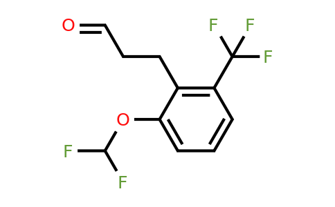 1261841-16-0 | 3-(2'-(Difluoromethoxy)-6'-(trifluoromethyl)phenyl)propionaldehyde