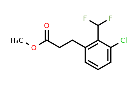 Methyl 3-(3'-chloro-2'-(difluoromethyl)phenyl)propionate