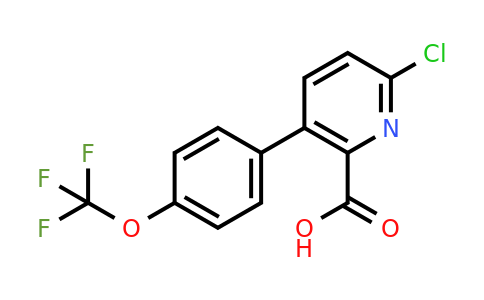 1261841-62-6 | 6-Chloro-3-(4-(trifluoromethoxy)phenyl)picolinic acid