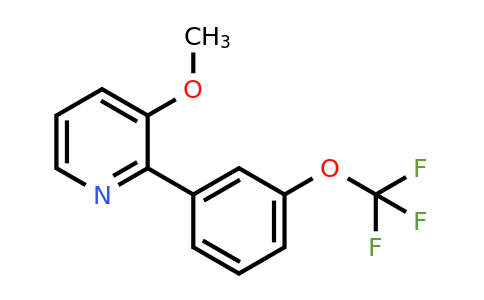 1261841-64-8 | 3-Methoxy-2-(3-(trifluoromethoxy)phenyl)pyridine