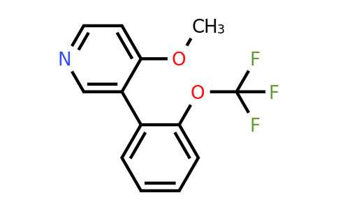 1261841-69-3 | 4-Methoxy-3-(2-(trifluoromethoxy)phenyl)pyridine