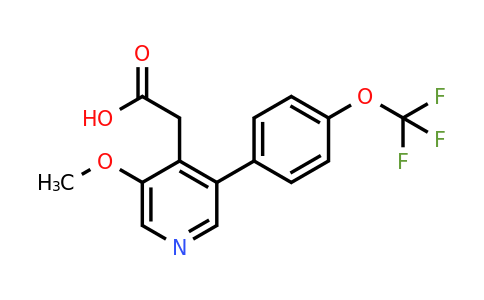 1261841-72-8 | 3-Methoxy-5-(4-(trifluoromethoxy)phenyl)pyridine-4-acetic acid