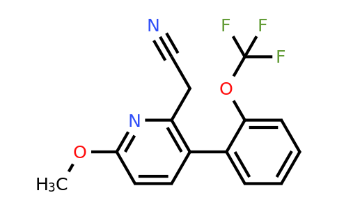 1261841-86-4 | 6-Methoxy-3-(2-(trifluoromethoxy)phenyl)pyridine-2-acetonitrile