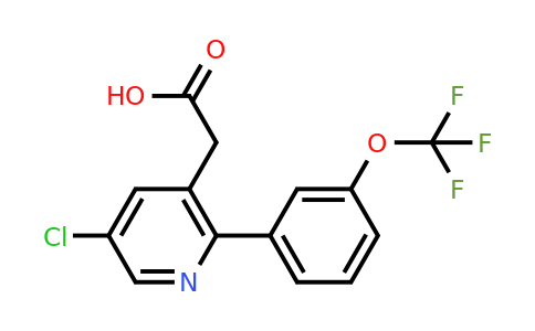 1261841-88-6 | 5-Chloro-2-(3-(trifluoromethoxy)phenyl)pyridine-3-acetic acid
