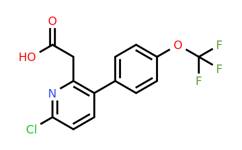 1261841-92-2 | 6-Chloro-3-(4-(trifluoromethoxy)phenyl)pyridine-2-acetic acid