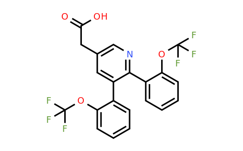1261842-22-1 | 3,2-Bis(2-(trifluoromethoxy)phenyl)pyridine-5-acetic acid