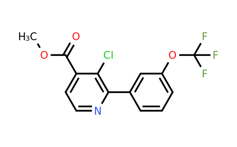 1261842-37-8 | Methyl 3-chloro-2-(3-(trifluoromethoxy)phenyl)isonicotinate