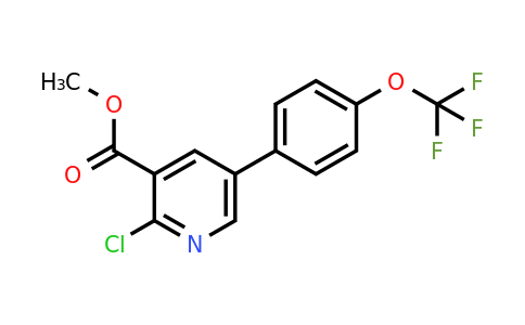 1261842-40-3 | Methyl 2-chloro-5-(4-(trifluoromethoxy)phenyl)nicotinate