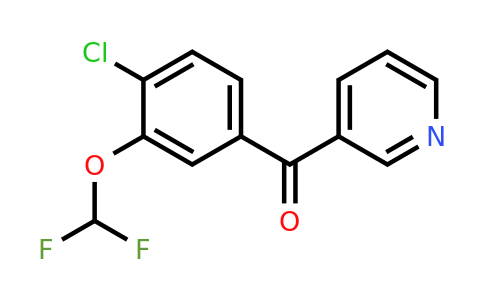 1261843-17-7 | 3-(4-Chloro-3-(difluoromethoxy)benzoyl)pyridine