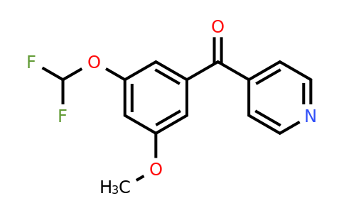 1261843-43-9 | 4-(3-(Difluoromethoxy)-5-methoxybenzoyl)pyridine