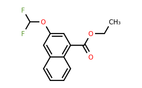 1261844-89-6 | Ethyl 2-(difluoromethoxy)naphthalene-4-carboxylate