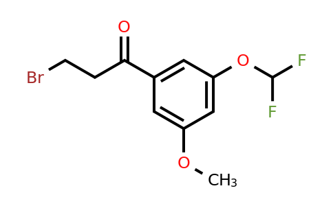 1261849-31-3 | 3-Bromo-3'-(difluoromethoxy)-5'-methoxypropiophenone