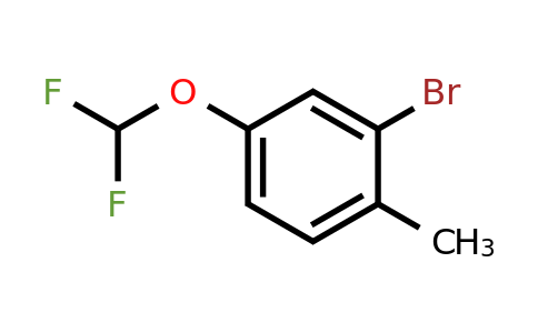 1261849-40-4 | 2-Bromo-4-(difluoromethoxy)toluene