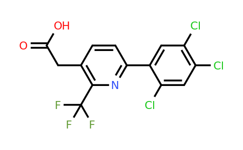 1261849-79-9 | 6-(2,4,5-Trichlorophenyl)-2-(trifluoromethyl)pyridine-3-acetic acid