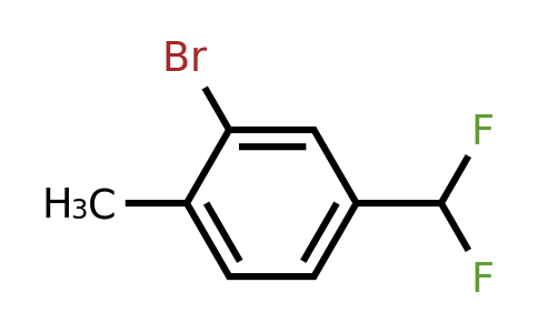 1261849-91-5 | 2-Bromo-4-(difluoromethyl)toluene