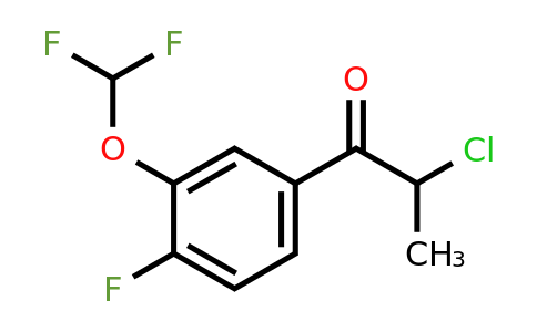 1261849-99-3 | 2-Chloro-3'-(difluoromethoxy)-4'-fluoropropiophenone