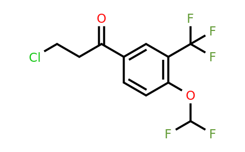 1261850-34-3 | 3-Chloro-4'-(difluoromethoxy)-3'-(trifluoromethyl)propiophenone