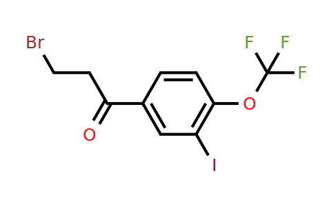 1261850-71-8 | 3-Bromo-3'-iodo-4'-(trifluoromethoxy)propiophenone