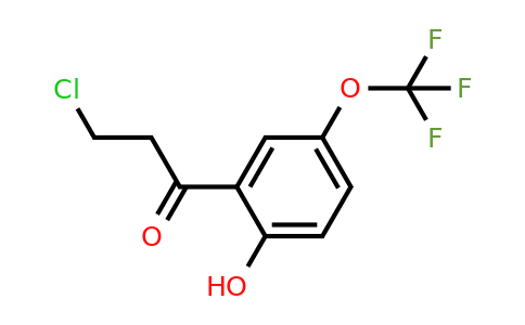 1261850-72-9 | 3-Chloro-2'-hydroxy-5'-(trifluoromethoxy)propiophenone