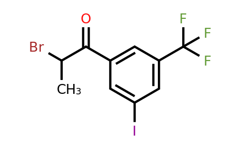1261850-73-0 | 2-Bromo-3'-iodo-5'-(trifluoromethyl)propiophenone