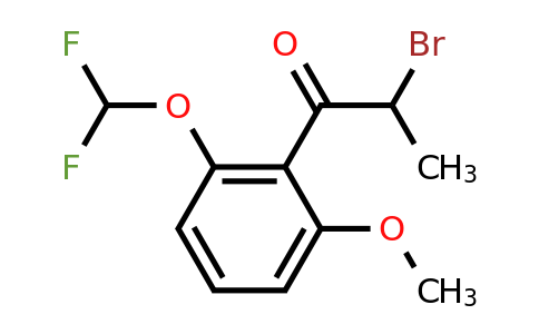 1261850-85-4 | 2-Bromo-2'-methoxy-6'-(difluoromethoxy)propiophenone