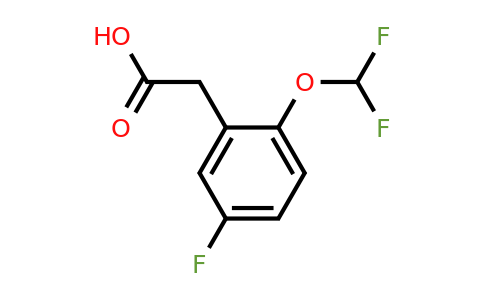 1261851-54-0 | 2-(Difluoromethoxy)-5-fluorophenylacetic acid
