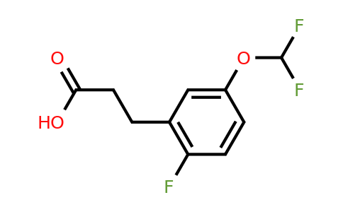 1261851-57-3 | 3-(5'-(Difluoromethoxy)-2'-fluorophenyl)propionic acid