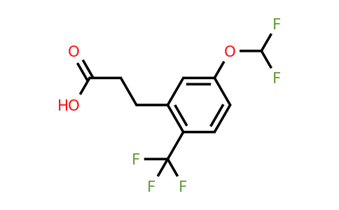 1261851-62-0 | 3-(5'-(Difluoromethoxy)-2'-(trifluoromethyl)phenyl)propionic acid